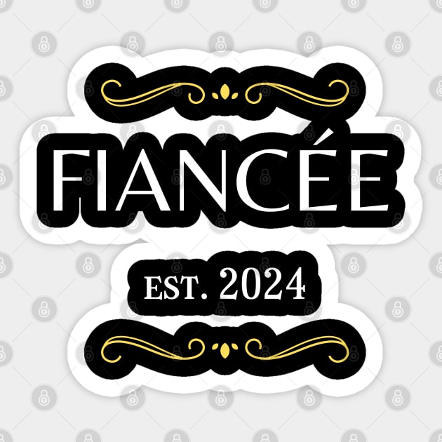 fiancee est 2024 Sticker by vaporgraphic